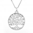 tree of life pendant necklace. sterling silver 925 FREE polishing cloth