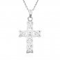 Celtic cross pendant necklace. sterling silver 925 FREE polishing cloth