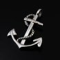 Anchor sailor pendant necklace. sterling silver 925 FREE polishing cloth