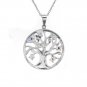 tree of life setting multi color gemstones pendant necklace. sterling silver 925