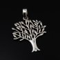 tree of life spring pendant necklace. sterling silver 925 FREE polishing cloth