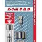 Genuine Maglite Replacement Lamp for 2-Cell C & D Flashlight, 1 pk Xenon