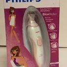 Used Philips HP6376 Bikini Perfect Bikini Trimmer, White/Pink