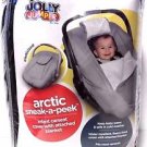 Jolly Jumper Arctic Sneak-A-Peek Infant CarSeat Cover - Black