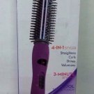Used SamJoy Ionic 4 In 1 Styler Straightener Curler Ceramic Barrel - Purple