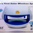 Pyle Sunblast PBTSN50 Portable Bluetooth Solar Power Wireless Speaker Blue White