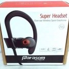 Parasom A6 Wireless Bluetooth Headphones Noise Cancellation Earphones w/ Mic