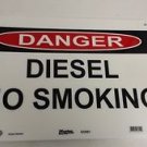 Master Lock S12351 14"  x 10" "Diesel No Smoking"