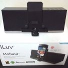 Used iLuv MobiAir Bluetooth Stereo Dock for Smartphones w Micro-USB Charging