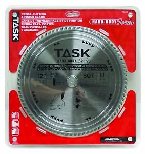 Task Tools T22415 12-Inch Hard Body Carbide Saw Blade Cross-Cutting 1" Arbor