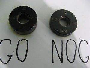 M14x2 6g Metric Thread Ring Gage Gauge Set GO+NOGO NEW USSR