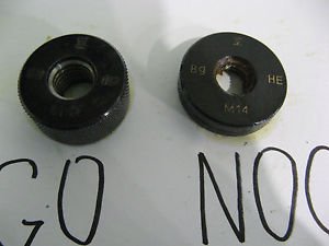 M14x2 8g Metric Thread Ring Gage Gauge Set GO+NOGO NEW USSR