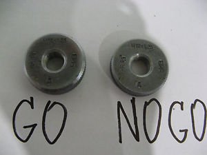 M12x1.25 6g Metric Thread Ring Gage Gauge Set GO+NOGO NEW USSR