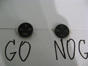 M3x0.5 6g Metric Thread Ring Gage Gauge Set GO+NOGO NEW USSR
