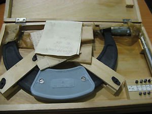 Screw thread micrometer 100-175 mm (6-7") 0,01 mm (Metric thread) USSR + inserts
