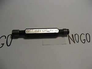 M12x1.25 LH 7H Thread Plug Gage Gauge GO+NOGO Gewinde-Grenzlehrdorn NEW USSR