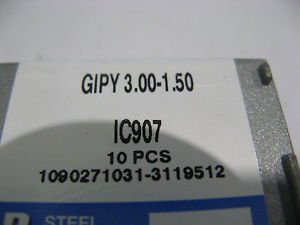 GIPY 3.00-1,5 IC907 Iscar carbide inserts 10 pcs