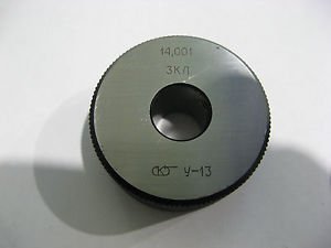 Precision gauge ring 14 mm nominal 14,001 mm real. USSR