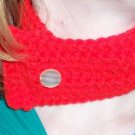 Red Crochet Neck Warmer