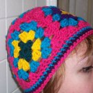 Granny Square Crochet Hat