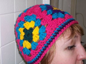 Granny Square Crochet Hat