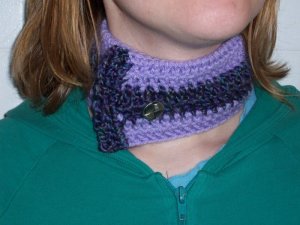 Lavender Crochet Neck Warmer