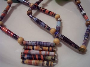 Nat Geo Ethnic Hand Rolled Bead Necklace