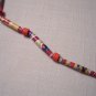 Recycled Art Circular Hand Rolled Bead Necklace