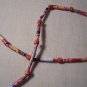 Recycled Art Circular Hand Rolled Bead Necklace