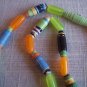 Lemon Lime Gum Drop Beaded Necklace
