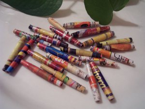 22 Hand Rolled Beads