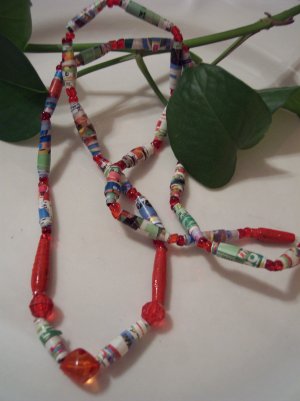 Cherry Spice Beaded Necklace