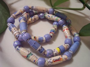 New York Subway Map Choker Beaded Necklace
