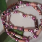 Pink Frost Beaded Necklace