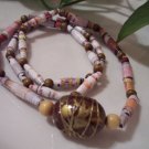 Victorian Promenade Beaded Necklace and Bracelet Set