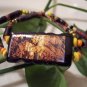 Harvest Fire Hand Rolled Paper Bead Bracelet