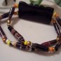 Harvest Fire Hand Rolled Paper Bead Bracelet