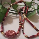 Dream Weaver Hand Rolled Paper Bead Necklace and Bracelet Set