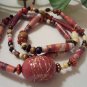 Dream Weaver Hand Rolled Paper Bead Necklace and Bracelet Set