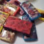 1 Dozen Decoupaged and Painted Bamboo Tiles