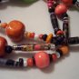 Pumpkin Spice Hand Rolled Bead Necklace