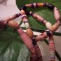 Cotton Candy Rose Hand Rolled Bead Necklace
