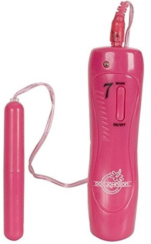 Doc Johnson 7 Function Wonder Bullet Xtra Long, Pink