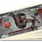 10 Count Zombie Apocalypse Collectible Novelty Million Dollar Bill - With Bonus