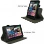 RooCASE Dual-View Multi Angle (Black) Vegan Leather Folio Case Cover For Google