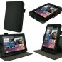 RooCASE Dual-View Multi Angle (Black) Vegan Leather Folio Case Cover For Google