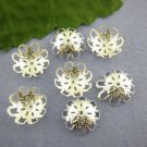 200pc Silver Plated Flower Bead Caps 15mm Beading Supplies [Office Product]