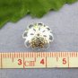 200pc Silver Plated Flower Bead Caps 15mm Beading Supplies [Office Product]