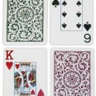 Copag Bridge Size Jumbo Index 1546 Playing Cards (Green Burgundy Setup)
