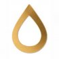 Solid Brass Drop, 47x34mm, Large, Great For Metal Stamping With Design Stamp, 6